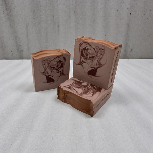 Cocoa & Cashmere Swirl- Triple Butter Soap Bar