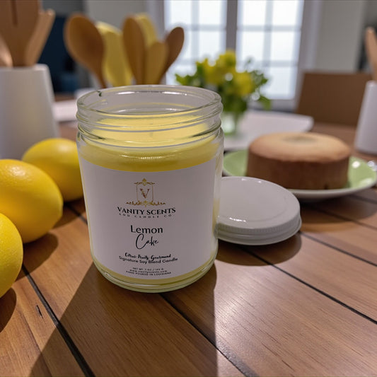 Lemon Cake 7 oz  Single wick Candle