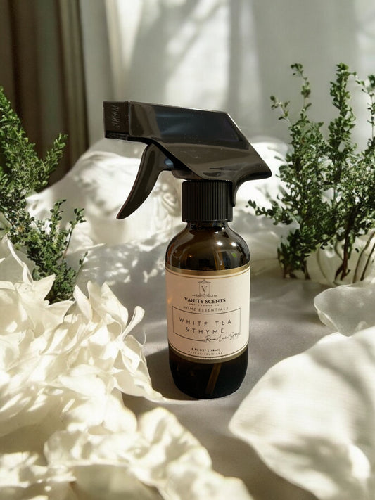 White Tea and Thyme Room & Linen Spray- 4 oz.